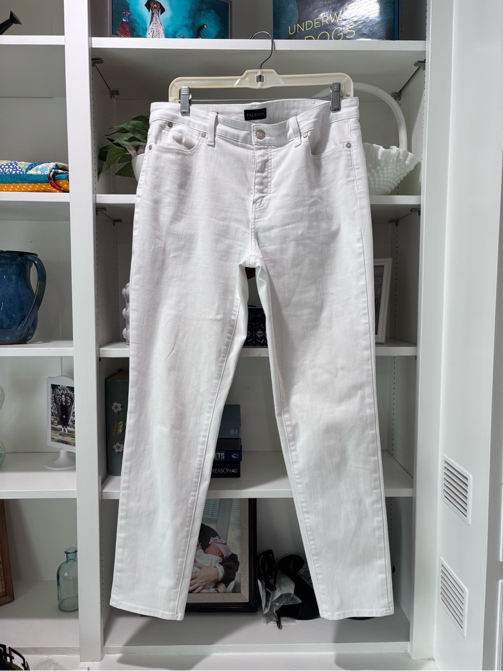 Talbots Slim Skinny Jeans White sz 10